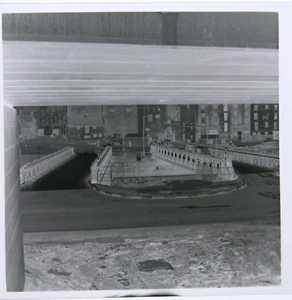 Pontoon Bridge Near Baird's Malt Bath - B&W Negative 1950s - Picture 1 of 3