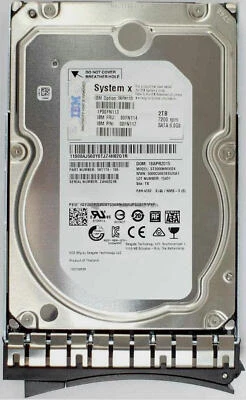 IBM 00FN114 2TB 7.2K SATA 3.5-inch 00FN117 00FN113 server hard drive - Image 1 of 2