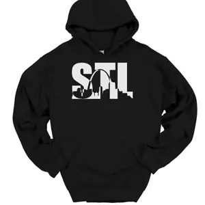 STL Saint Louis Cityscape Missouri Kapuzenpullover lustig Humor Hoodie - Bild 1 von 20