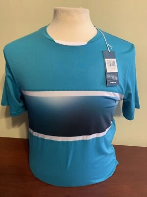 NWT K-Swiss Men's Small Green Hypercourt express crew tee 2 Tennis Shirt NEW - Image 1 of 4