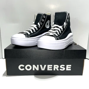 Sneakers alte Converse Chuck Taylor All Star nere plateau donna taglia 9 - Foto 1 di 7