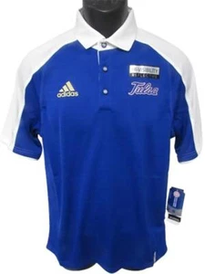 Tulsa Golden Hurricanes Mens Sizes S-M-L-XL Adidas Climalite Coaches Polo Shirt - Picture 1 of 9