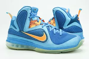 NIKE LEBRON 9 NEW SIZE 10 CHINA YEAR OF THE DRAGON BLUE ORANGE 469764-800 - Picture 1 of 8