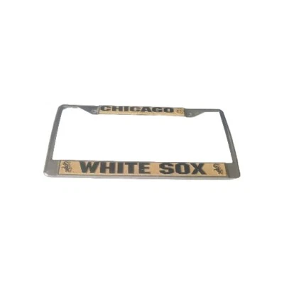 Vtg Chicago White Sox License Plate Frame - Image 1 of 4