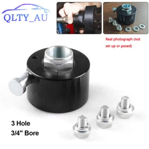 1 Set Black Steering Wheel Quick Release Disconnect Hub 3/4" Shaft Size Aluminum - Picture 1 of 22