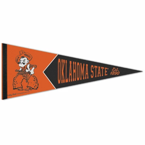 OKLAHOMA STATE COWBOYS PISTOL PETE EST. 1890 ROLL UP PENNANT 12"x30" WINCRAFT 🤠 Cover