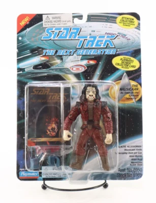 Экшн-фигурка и карта Playmates 1994 Star Trek Next Generation The Nausicaan НОВЫЕ - Изображение 1 из 4
