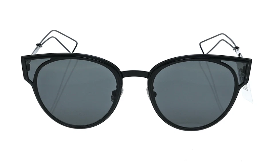 Gafas de sol DIOR para mujer esculpidas 65 mm ojo de gato en negro/gris R1540 Foto 1 de 4