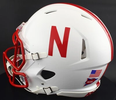 NEBRASKA CORNHUSKERS NCAA Riddell Speed Full Size AUTHENTIC Football Helmet - Image 1 of 4