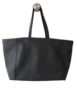 Cuyana Black Pebbled Leather Extra Large Easy Travel Tote Shoulder Bag New +Tag - Picture 1 of 18
