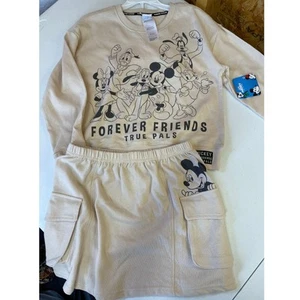 New with tags! Mickey and friends girls skirt set, size 10 - Picture 1 of 11