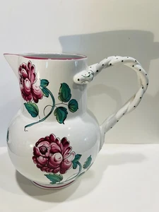 Jarra de flores Tiffany & Co Estrasburgo blanca con mango de serpiente trenzado Portugal - Imagen 1 de 23