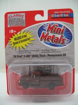 Mini Metals HO Model 30212: 1954 Ford F350 Utility Truck, PRR, MOC - Image 1 of 4