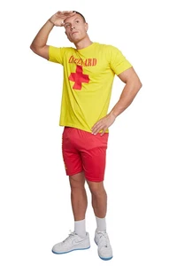 Fancy Dress Shorts & T-shirt Lifeguard Party Costume Set Beach TV Hen Stag Float - Picture 1 of 16