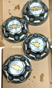 6 LUGS OEM CHEVY SILVERADO 1500 TAHOE AVALANCHE CENTER WHEEL CAP HUB Lot Of 4 - Picture 1 of 7