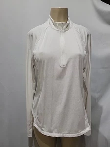 Tommy Bahama Tennis Damen XL Weiß Quarter Zip Pullover Langarm Oberteil - Bild 1 von 8