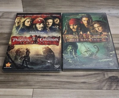 Pirates of The Caribbean DVD Lot of 2 - New / Sealed  - Dead Chest - World's End — 第 1/4 张图片