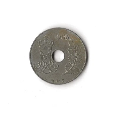 1986 Denmark - 25 Ore - 234 - Copper Nickel - 4.2g - Image 1 of 2