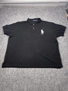 Polo Ralph Lauren Polo Shirt Mens 4XB Black Big Pony Short Sleeve Casual - Picture 1 of 7