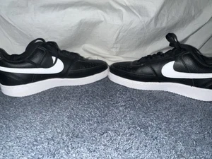 Size 8.5 - Nike Court Vision Low Black White W - Picture 1 of 6