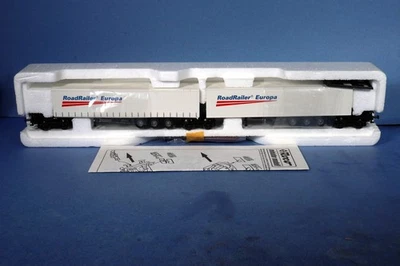 Roco HO Scale Auto+Waggon Railroader Europa Semi Trailers w/ Bogies 1918 - Image 1 of 4