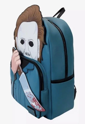 Loungefly Halloween Michael Myers Dagger Glow-In-The-Dark Backpack Bag NWT Mint - Image 1 of 4