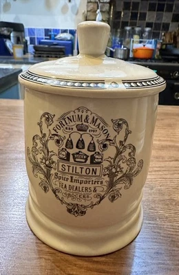 FORTNUM & MASON Fortnum And Mason Large Stilton Jar / Pot With Lid / 500g Size