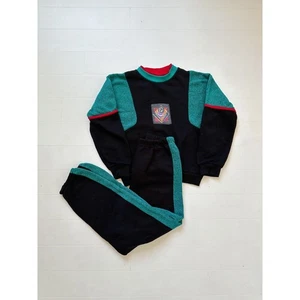 Vintage 90s Max Active Youth Sweatsuit Set Jordan Style Pants and Sweatshirt 12 - Picture 1 of 4