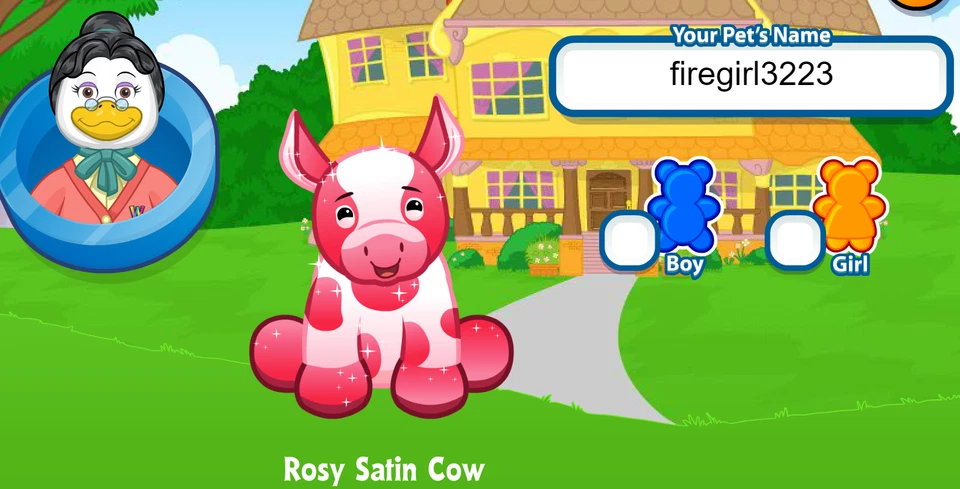 Webkinz Classic Rosy Satin Cow *Virtual Code Only* Promo Pet - Image 1 of 1