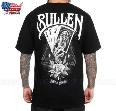 Sullen Art Collective Gamble Premium Fit SCM6517 Short Sleeve T-shirt For Men - Image 1 of 4