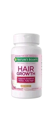 Nature's Bounty Optimal Solutions Crecimiento del Cabello, Apoyo Más Grueso, Completo 90 Cápsulas Foto 1 de 4