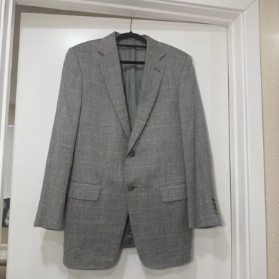 Dunhill London Belgravia Fit Gray Suit Blazer Wool Silk Linen Size 50R $2500  - Image 1 of 4
