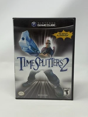 Time Splitters 2 Nintendo GameCube Completo CIB Auténtico Probado Disco Prístino - Imagen 1 de 4