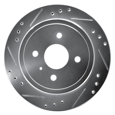 For Isuzu Impulse 83-89 Brake Rotor DFC Premium Drilled & Slotted Rear Driver - Imagem 1 de 4