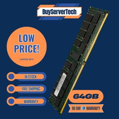 64GB DDR4-3200 ECC LRDIMM PC4-25600L 4Rx4 288-Pin Server Memory | Open Box - Image 1 of 4