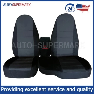 Fundas de asiento de auto negro gris profundo para Ford Ranger 60/40 1998-2003 respaldo alto Foto 1 de 4