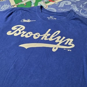 Brooklyn Dodgers Nike T-Shirt Herren Small Jackie Robinson 42 MLB Baseball Blau - Bild 1 von 7