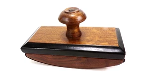 Solid WALNUT Ink Rocker Blotter Copy of 1890's Handmade MN 2 Papers INCL #62 - Picture 1 of 23