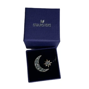 Swarovski Symbolic Moon Star Motifs Ring Rose Gold Tone 52 EUR / 6 USA - Picture 1 of 5