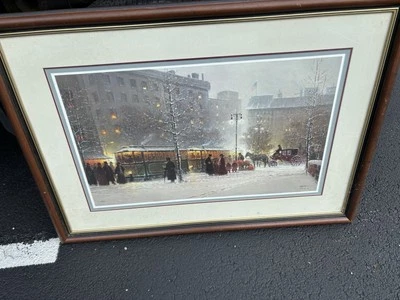 G. Harvey, Children in the City, bellas artes americanas, 650/1950, firmado, certificado de autenticidad Foto 1 de 4