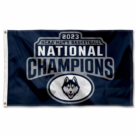 Connecticut Huskies UCONN 2023 College Basketball National Champions Large Cover