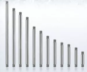 Piercing Stab PIN Barbell Wechselteil ohne Kugeln Brust Ohr Nase Lippe Intim - Bild 1 von 1