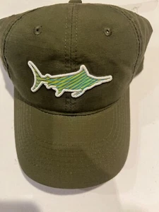 Neu Academy Fisch Kappe Herren Netz Rücken Mütze verstellbar Angeln grün OSFN - Bild 1 von 2