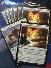 Terramorphic Expanse x4 AND Evolving Wilds x4 Set - NM - MTG - Free Tracking!