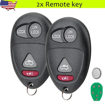 2 Para 2001 2002 2003 2004 2005 Buick Century Regal Rendezvous Mando a Distancia Llavero 4B Foto 1 de 4