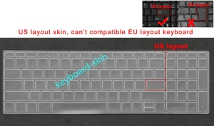 US Keyboard Skin Cover Protector for HP 17-j 17-E 17-F m7-j m7-K 15-E* M6-K 17-K - Picture 1 of 7
