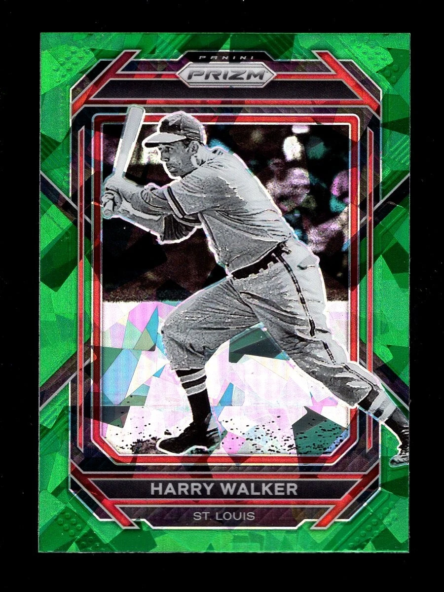 2023 PRIZM GREEN ICE #188 HARRY WALKER CARDINALS