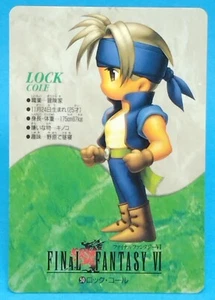 Locke Cole No. 50 Final Fantasy VI Carddass 1995 Bandai Retro Japan Card F/S - Picture 1 of 12