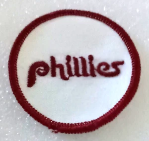 Vintage Phillies Baseball Team Logo Jacket Hat Patch NOS New 1970s - Picture 1 of 3