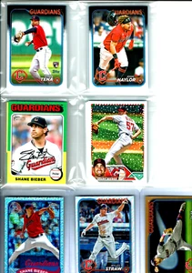 2024 Topps Baseball Series 2 & 1 Cleveland Guardians Team Set 21 Base Cards WOW - Picture 1 of 8